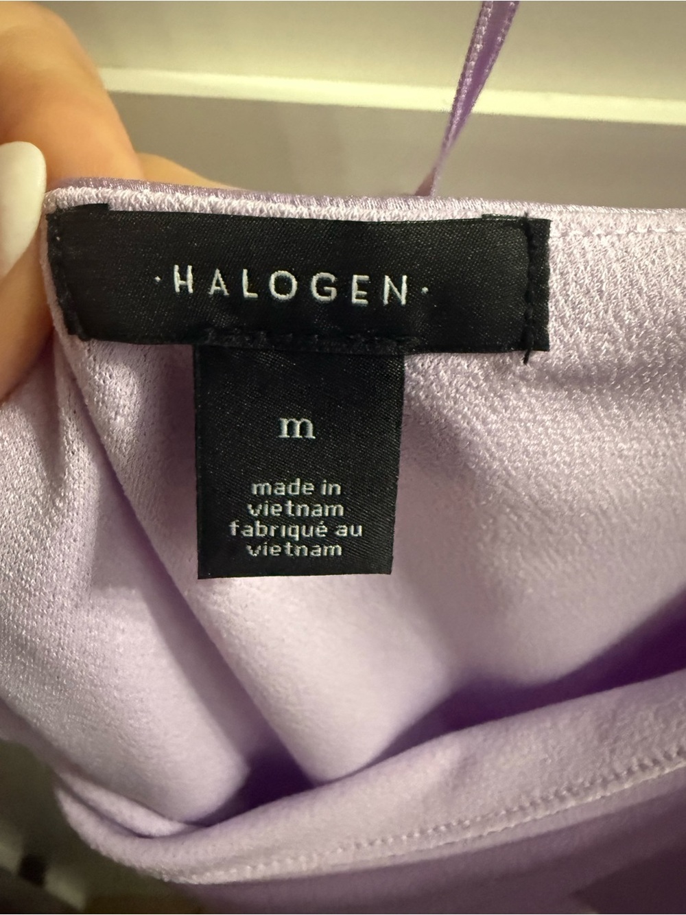 Halogen Lavender One-Shoulder Ruffle Dress - Picture 2 of 3